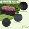 PE Rattan Wicker Raised Garden Bed Planter Box with Wheels and Liner